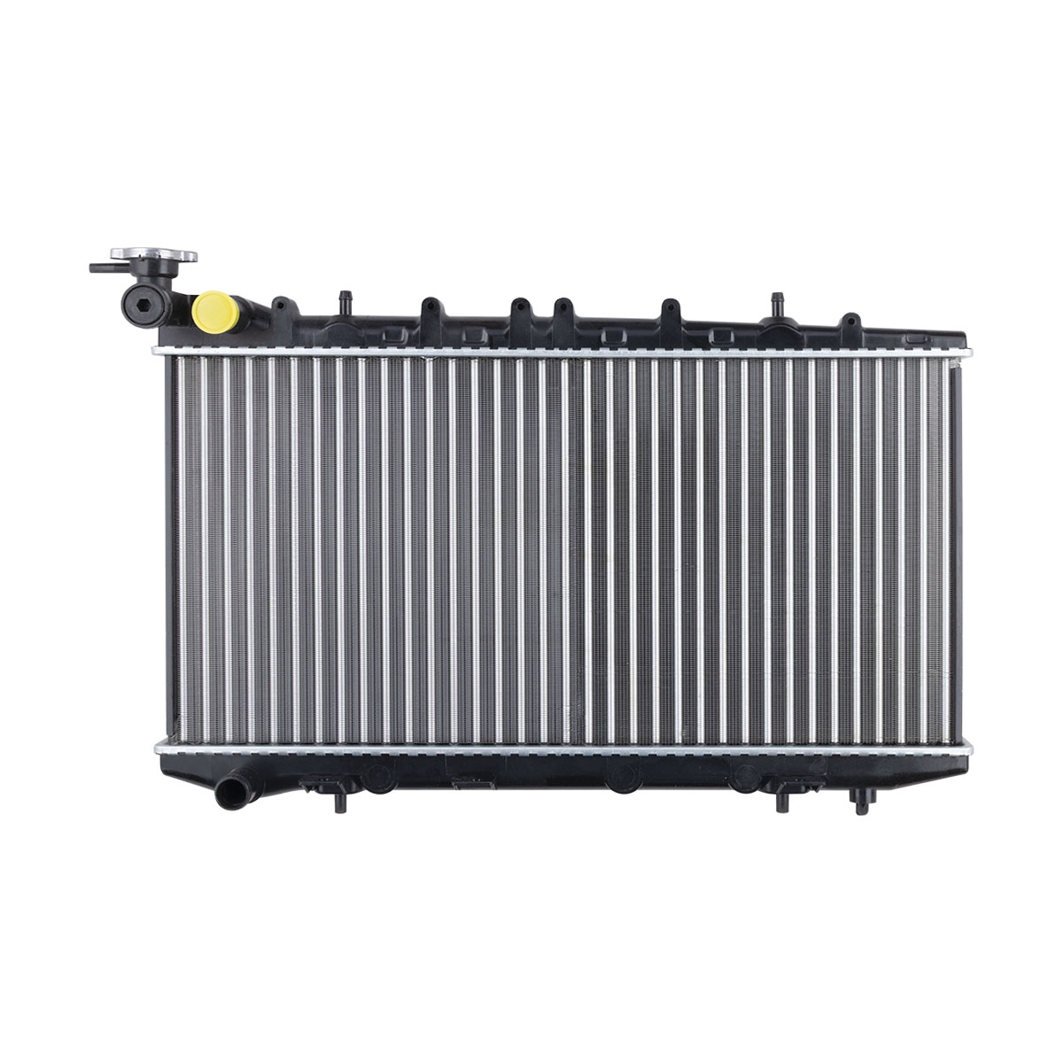 RADIADOR PLASTICO NISSAN TSURU CIL: 4L POS: TRANSMISION ESTANDAR CAR: CAA 23MM