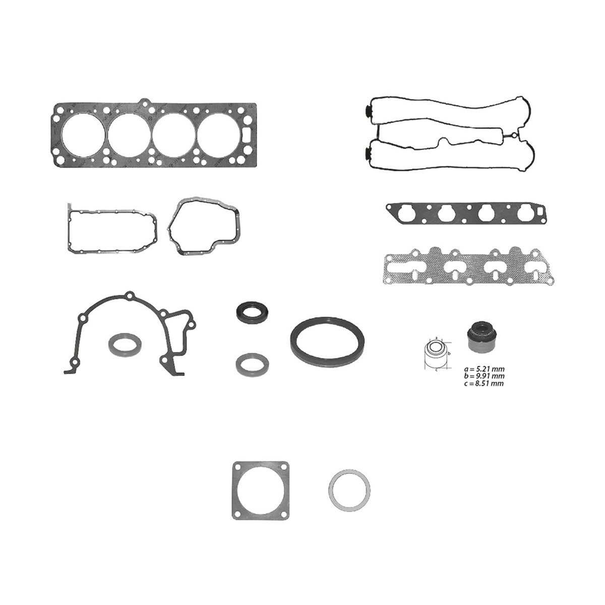 JUNTAS MOTOR COMPLETO GENERAL MOTORS ASTRA CIL: 4L  CAR: GRAF MOT: 2.4L