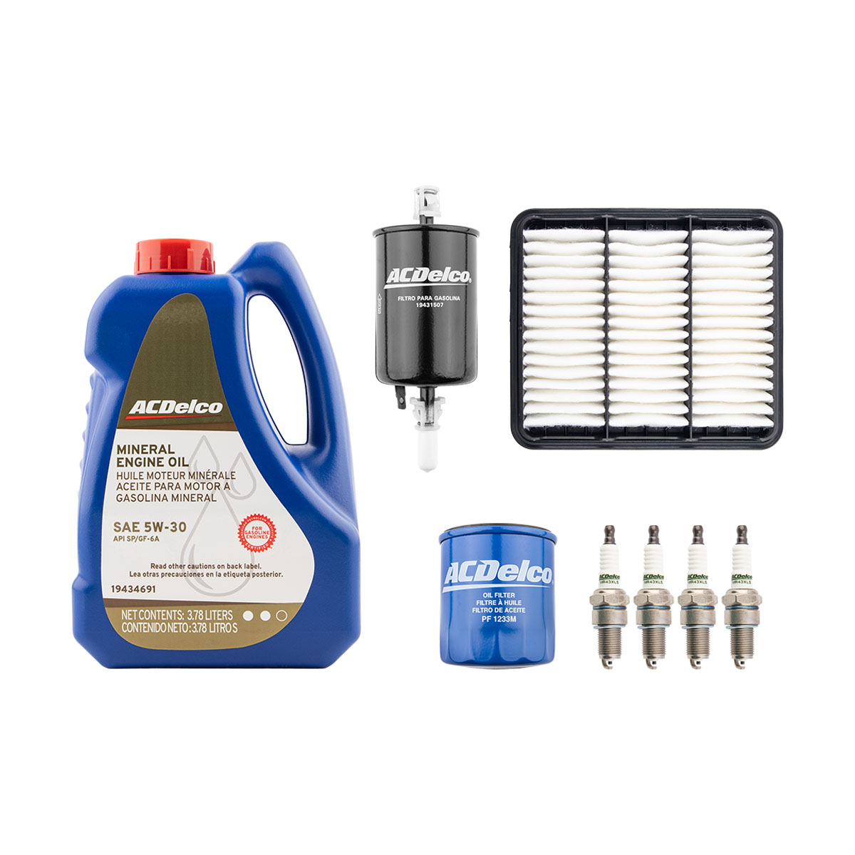 KIT AFINACION Y ACEITE GENERAL MOTORS MATIZ CIL: 4L MULT CAR: 5W30 MINE