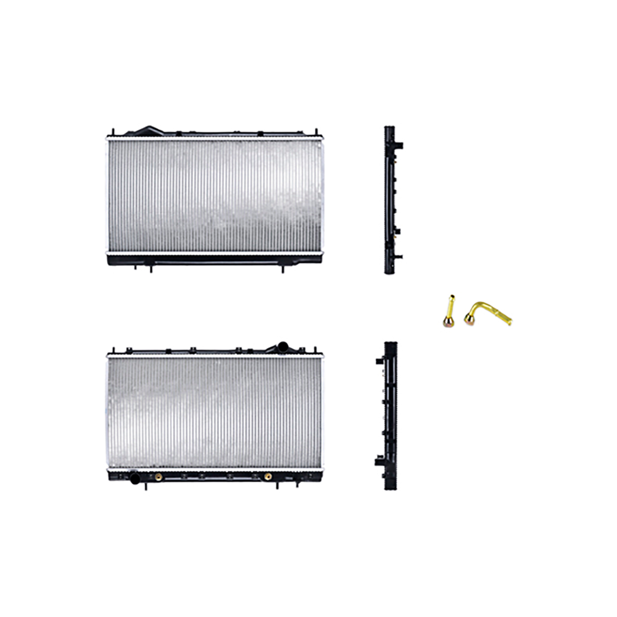 RADIADOR PLASTICO MITSUBISHI ECLIP CIL: 4L POS: TRANSMISION AUTOMATICA CAR: CAA 26MM