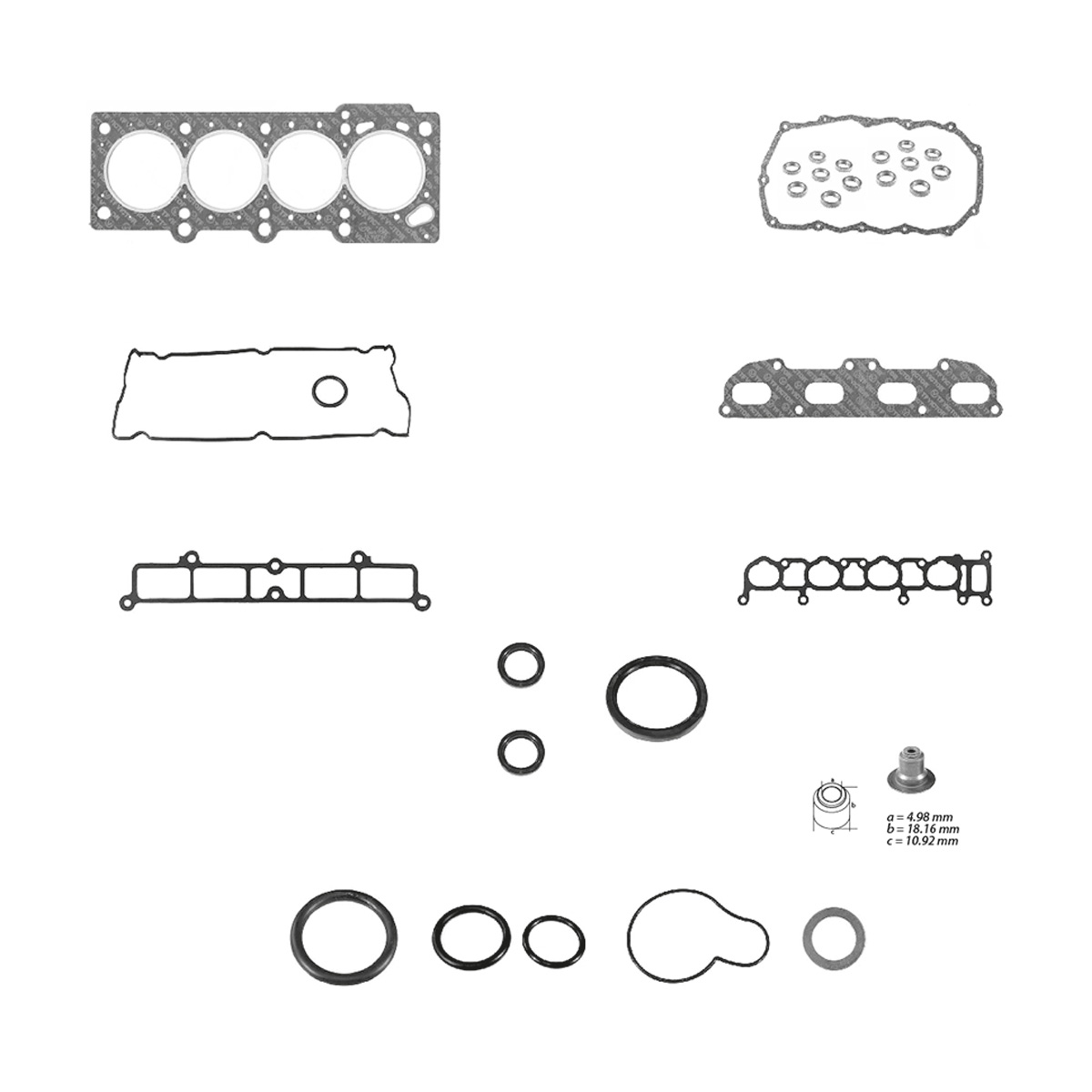 JUNTAS MOTOR COMPLETO CHRYSLER GROUP STRAT CIL: 4L  CAR: GRAF MOT: 2.4L