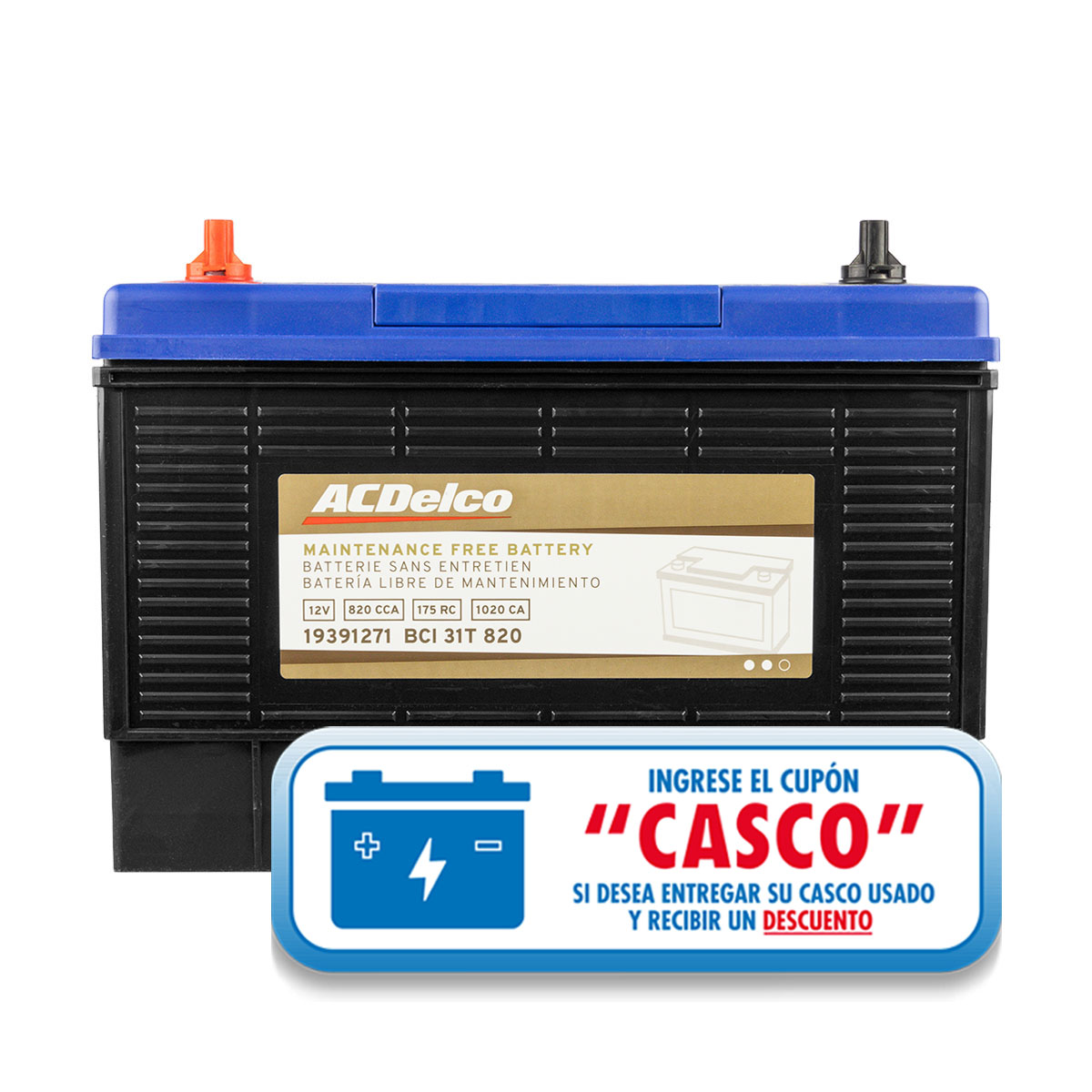 ACUMULADOR   820 CAR: 1020 T+T-