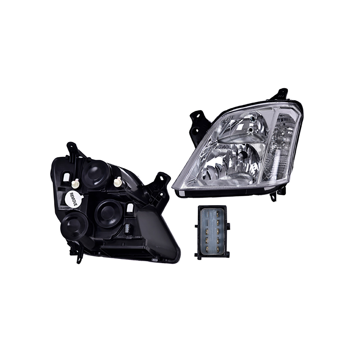 FARO LUZ GENERAL MOTORS MERIV CIL: 4L POS: IZQUIERDO CAR: LISO CROM