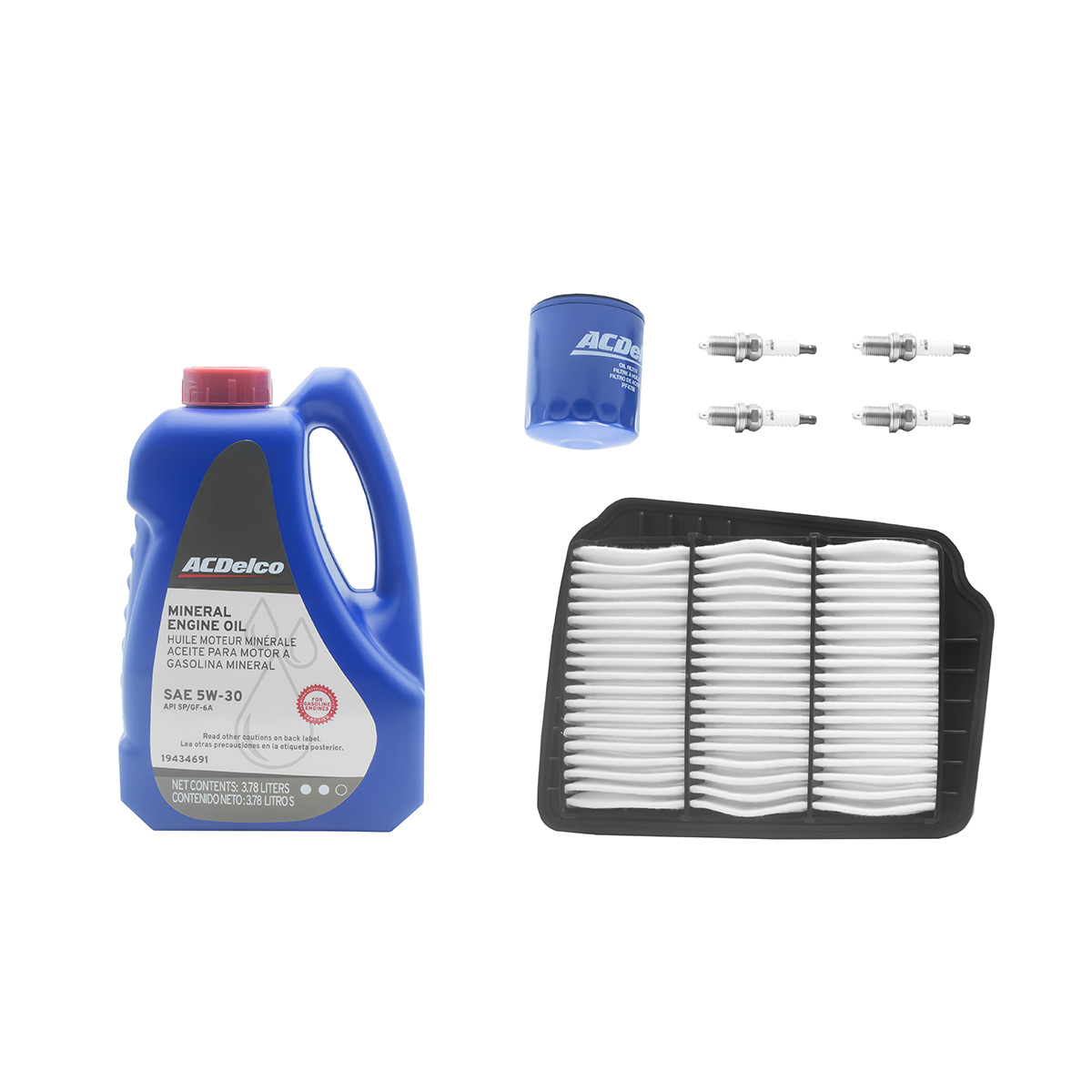KIT AFINACION Y ACEITE GENERAL MOTORS OPTRA CIL: 4L MULT CAR: 5W30 MOT: 2.0L