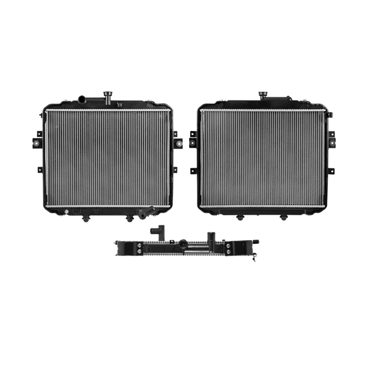 RADIADOR PLASTICO CHRYSLER GROUP H100 CIL: 4L POS: TRANSMISION ESTANDAR CAR: CAA 26MM