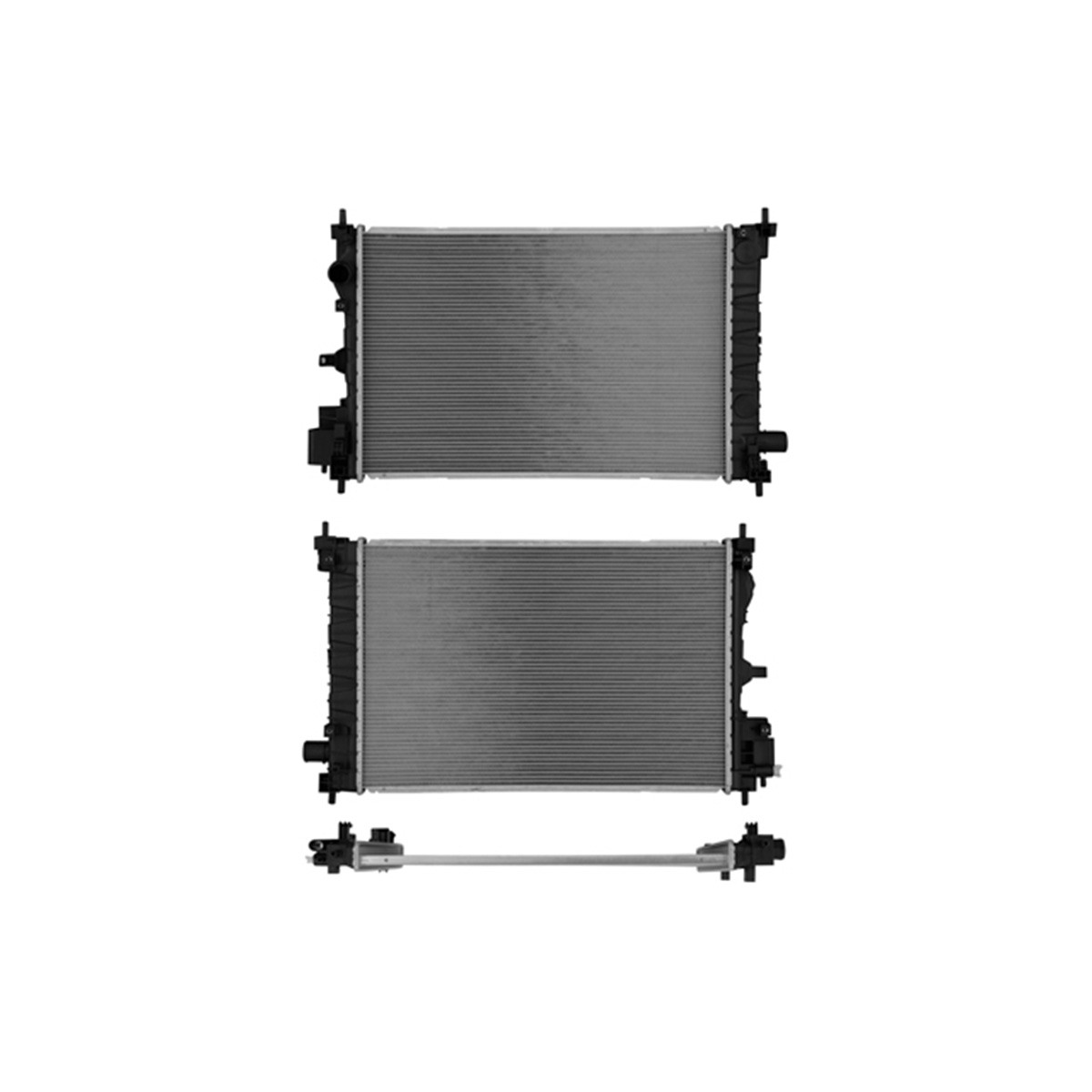 RADIADOR PLASTICO GENERAL MOTORS SPARK CIL: 4L POS: TRANSMISION ESTANDAR CAR: CAA 16MM