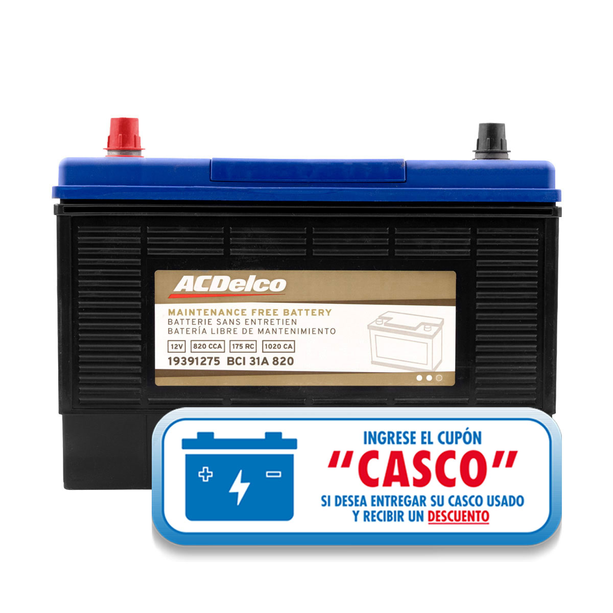 ACUMULADOR   820 CAR: 1020 P+P-