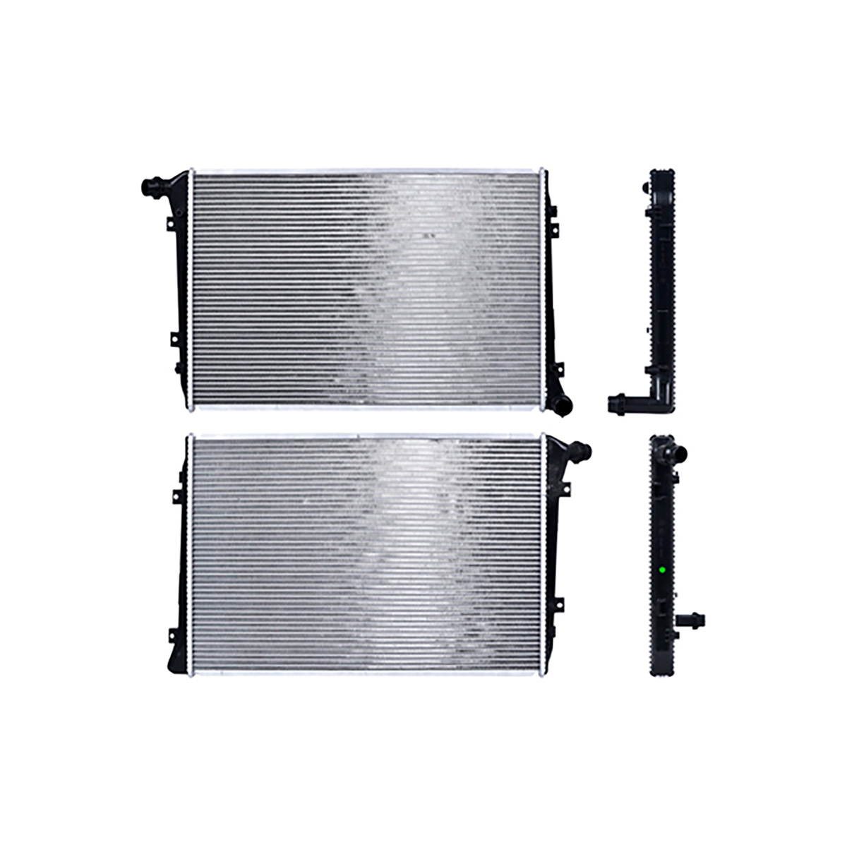 RADIADOR PLASTICO VOLKSWAGEN CADDY CIL: 4L POS: TRANSMISION ESTANDAR CAR: CAA 32MM