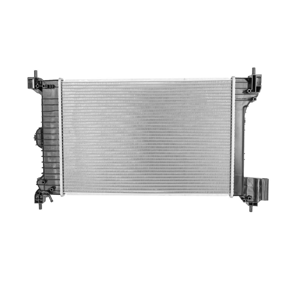 RADIADOR PLASTICO GENERAL MOTORS SONIC CIL: 4L POS: TRANSMISION ESTANDAR CAR: SAA 16MM