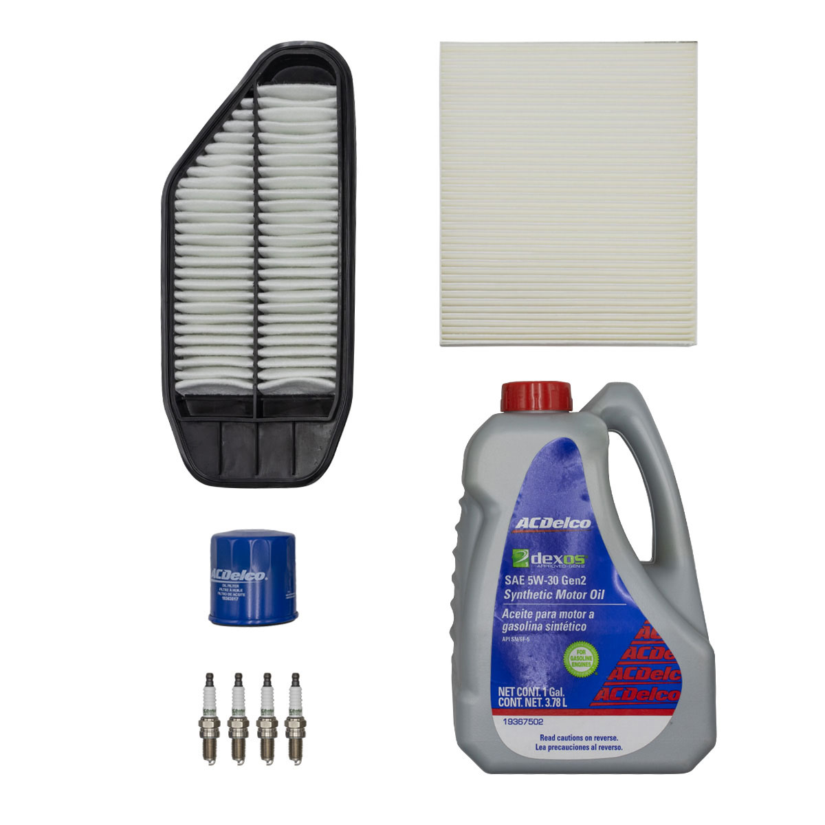 KIT AFIN ACEIT FIL CAB GENERAL MOTORS SPARK CIL: 4L SINT CAR: 5W30 MOT: 1.2L