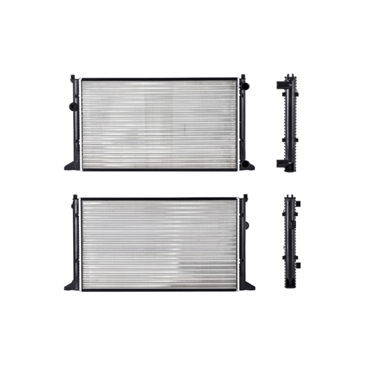RADIADOR PLASTICO VOLKSWAGEN JETTA CIL: 4L POS: TRANSMISION ESTANDAR CAR: CAA 34MM