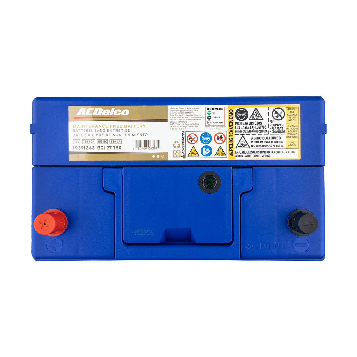 ACUMULADOR   750 CAR: 930 P+P-