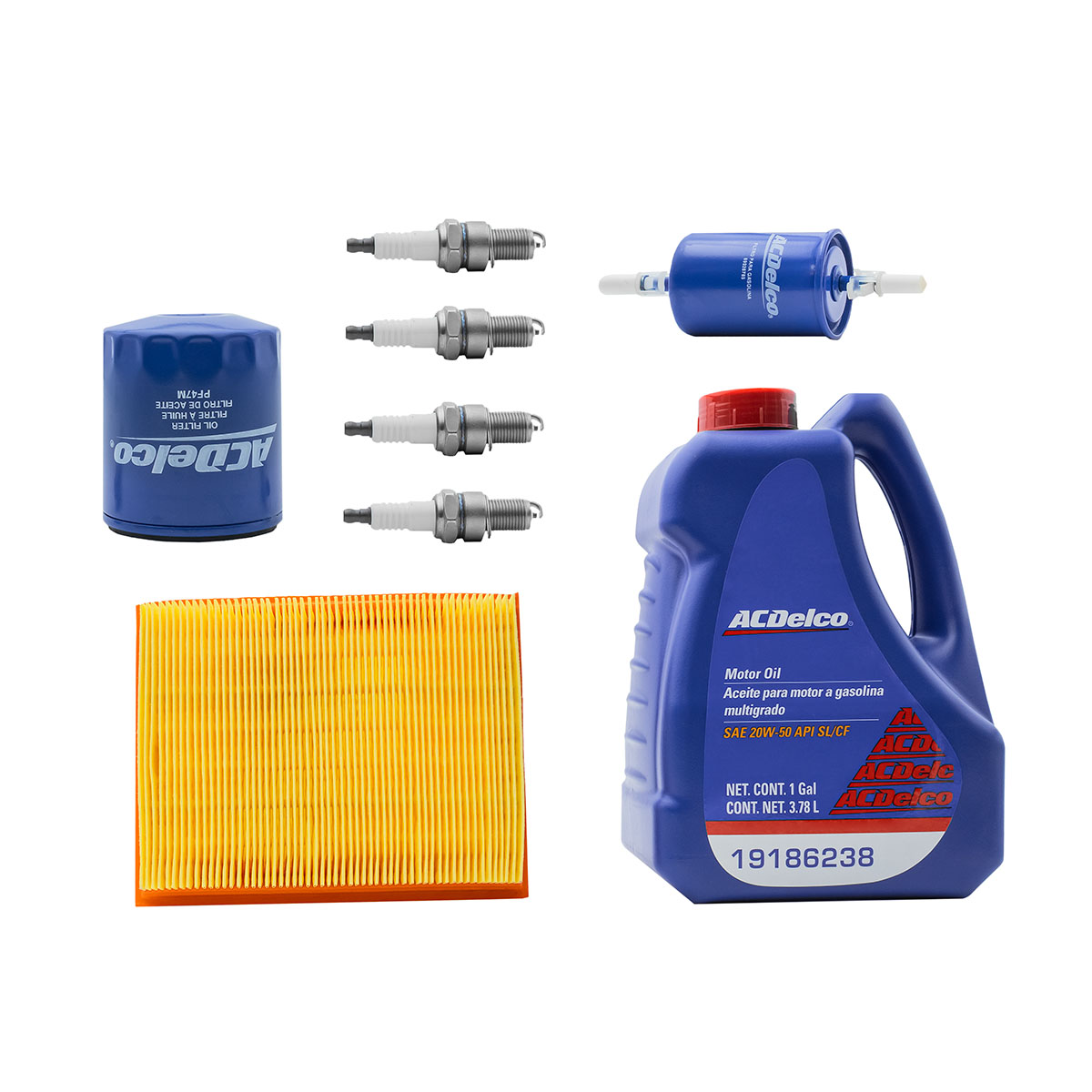 KIT AFINACION Y ACEITE GENERAL MOTORS CHEVY CIL: 4L MULT CAR: 20W5 MOT: 1.6L
