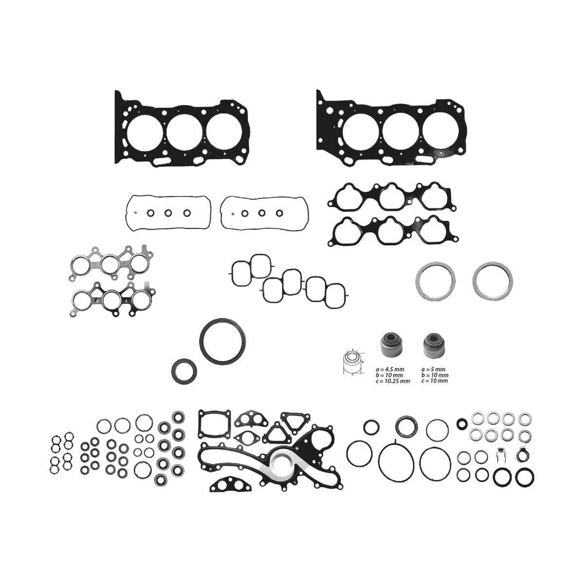 JUNTAS MOTOR COMPLETO TOYOTA CAMRY CIL: 6V  CAR: LAMI MOT: 3.5L