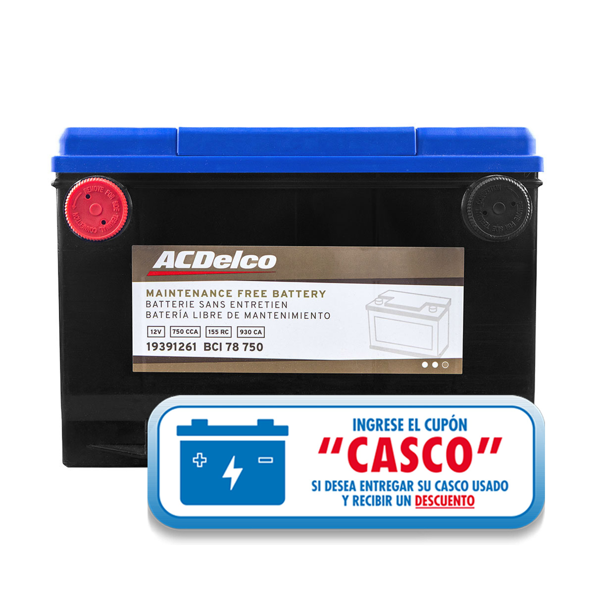 ACUMULADOR   750 CAR: 930 T+T-