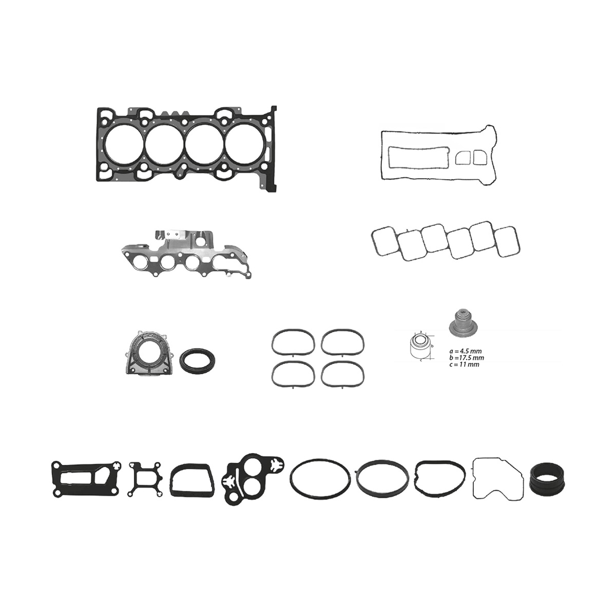 JUNTAS MOTOR COMPLETO FORD ESCAP CIL: 4L  CAR: LAMI MOT: 2.5L