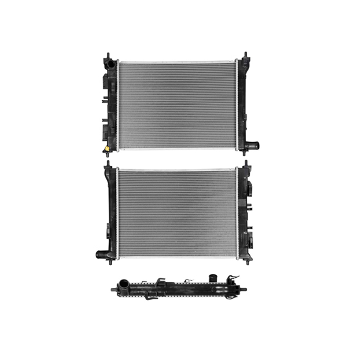 RADIADOR PLASTICO KIA RIO CIL: 4L POS: TRANSMISION ESTANDAR CAR: CAA 16MM