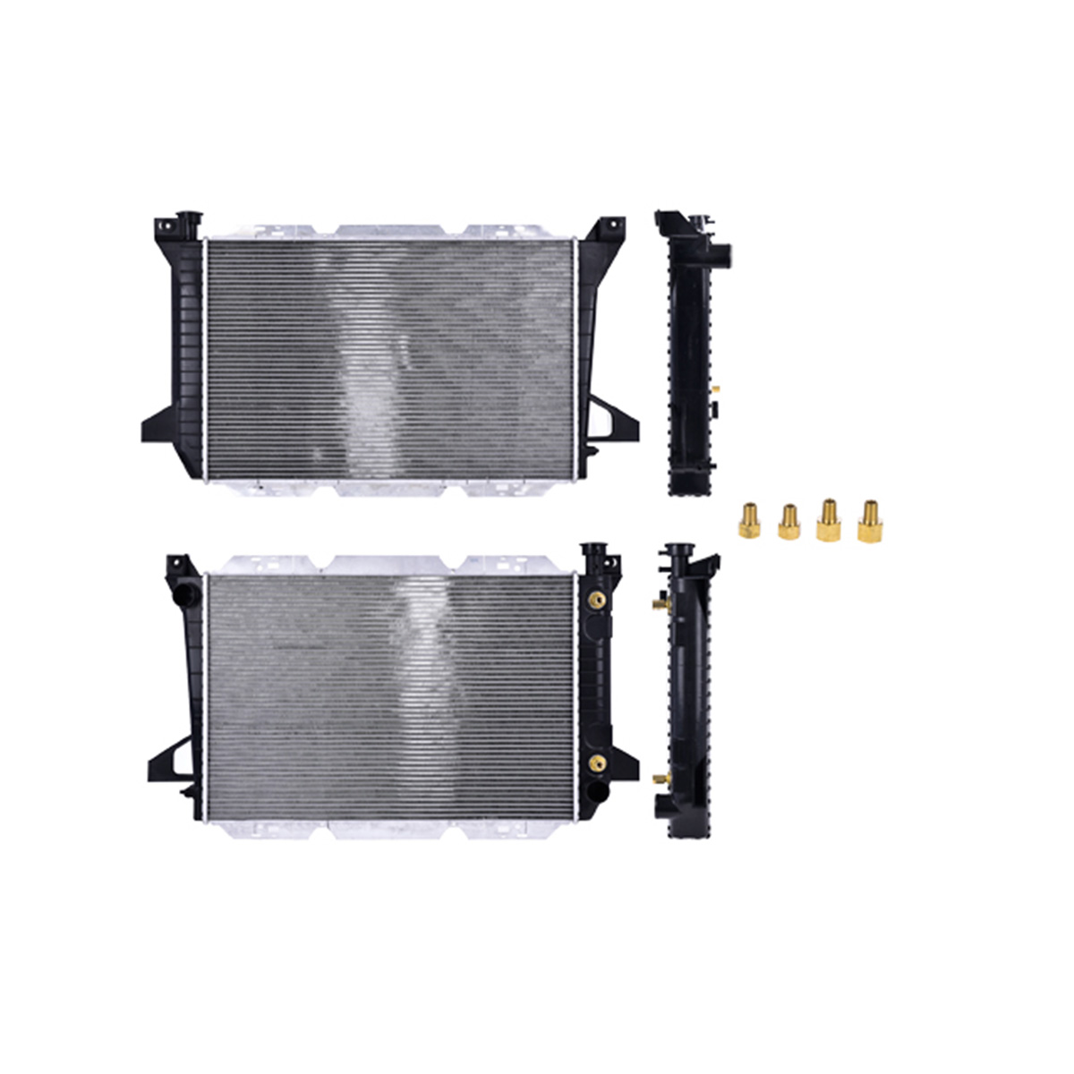 RADIADOR PLASTICO FORD F150 CIL: 8V POS: TRANSMISION AUTOMATICA CAR: SAA 57MM