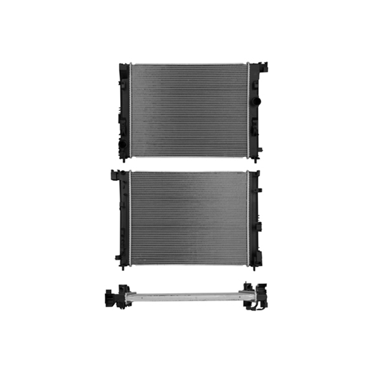 RADIADOR PLASTICO NISSAN KICKS CIL: 4L POS: TRANSMISION AUTOMATICA CAR: CAA 26MM