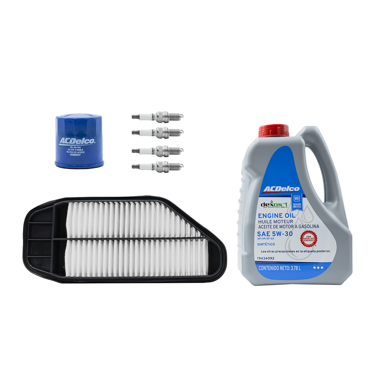 KIT AFINACION Y ACEITE GENERAL MOTORS BEAT CIL: 4L SINT CAR: 5W30 DEXO