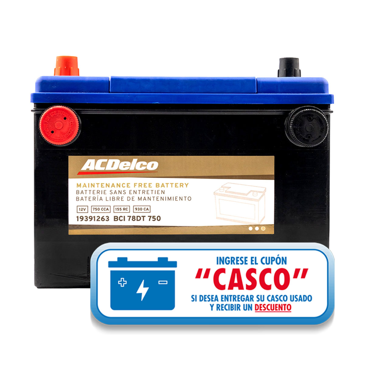 ACUMULADOR   750 CAR: 930 P+P-