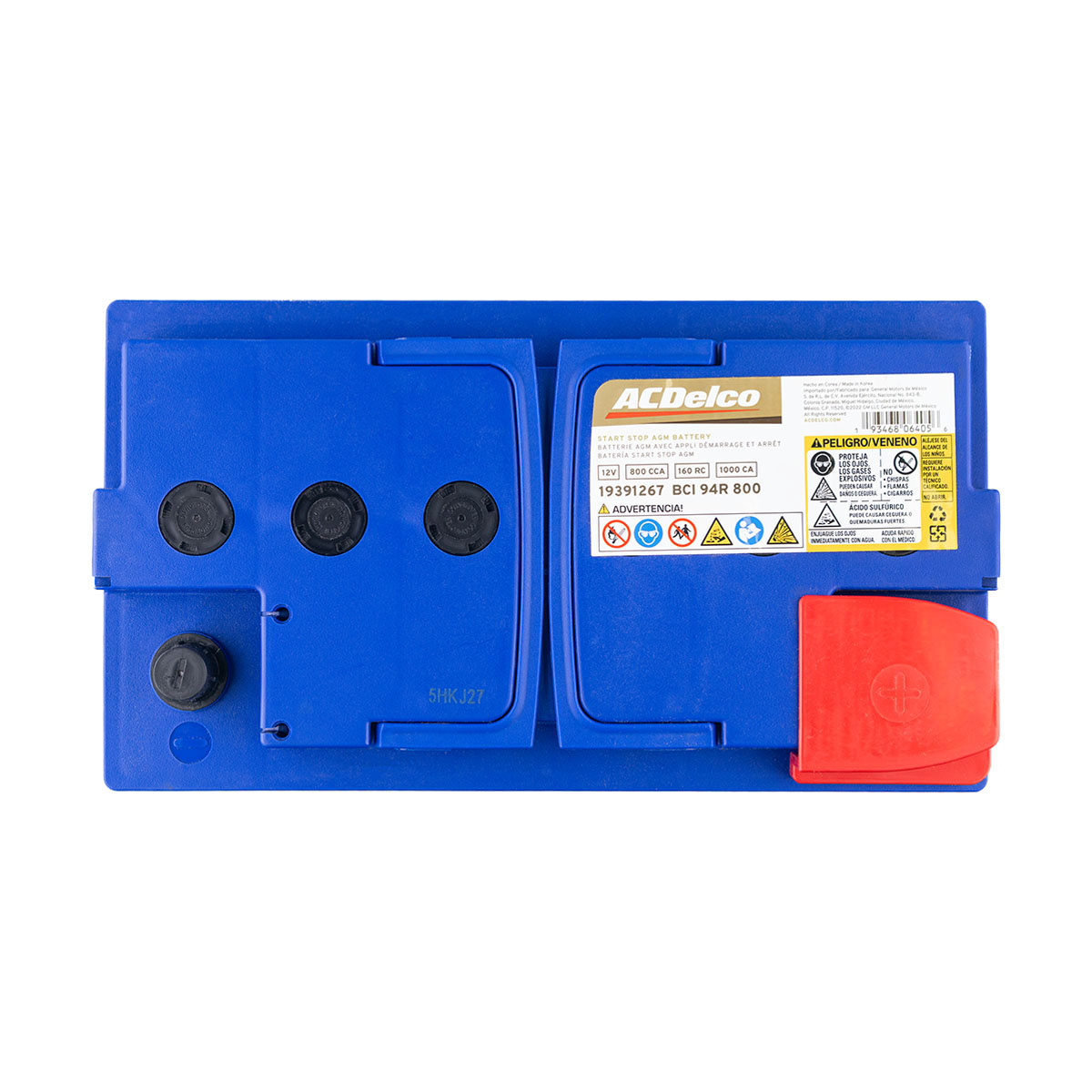 ACUMULADOR AGM   800 CAR: 1000 P-P+