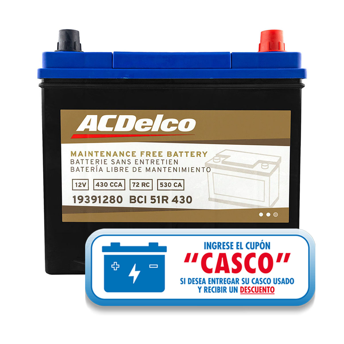 ACUMULADOR   430 CAR: 530 P-P+