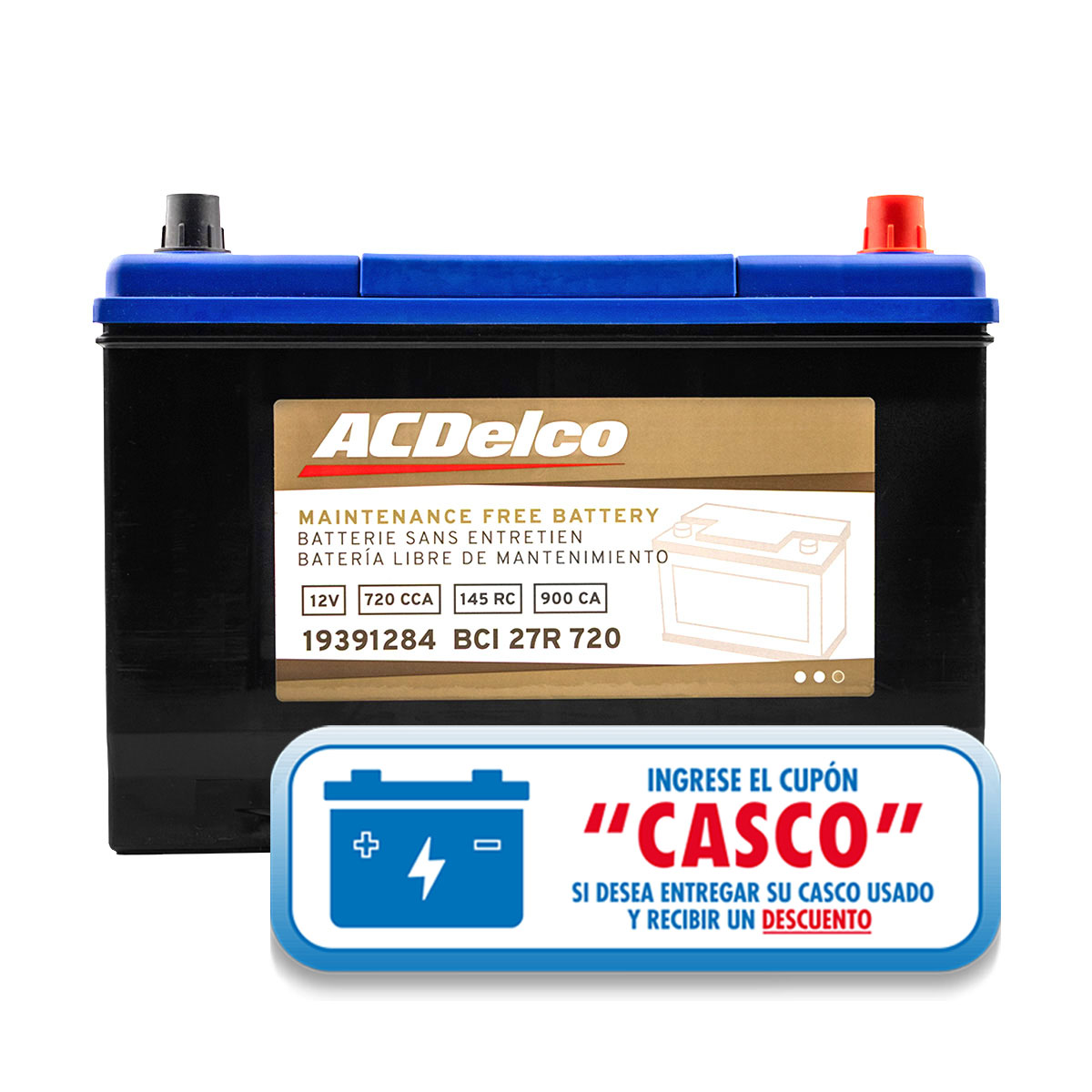 ACUMULADOR   720 CAR: 900 P-P+