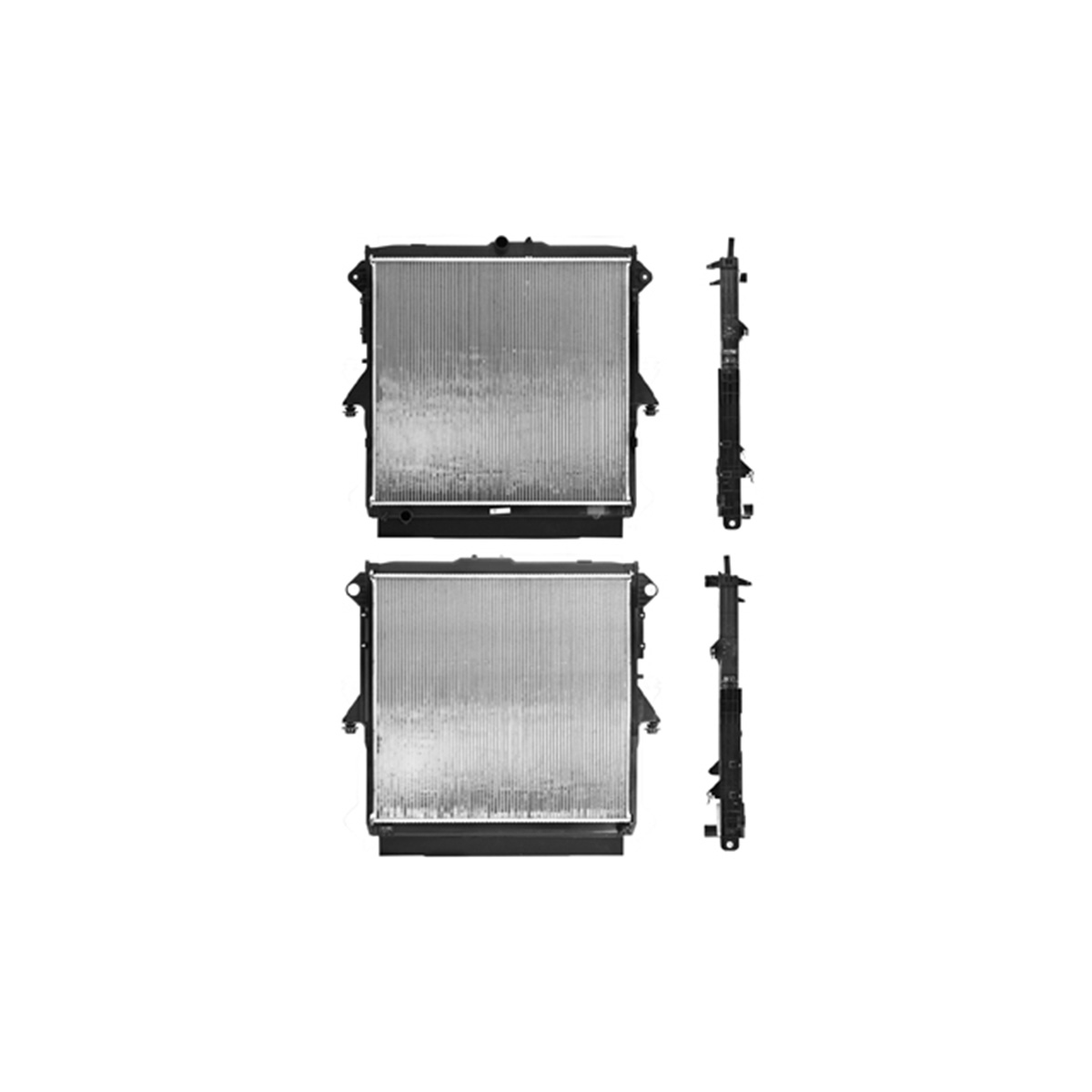 RADIADOR PLASTICO FORD RANGE CIL: 4L POS: TRANSMISION ESTANDAR CAR: CAA 26MM