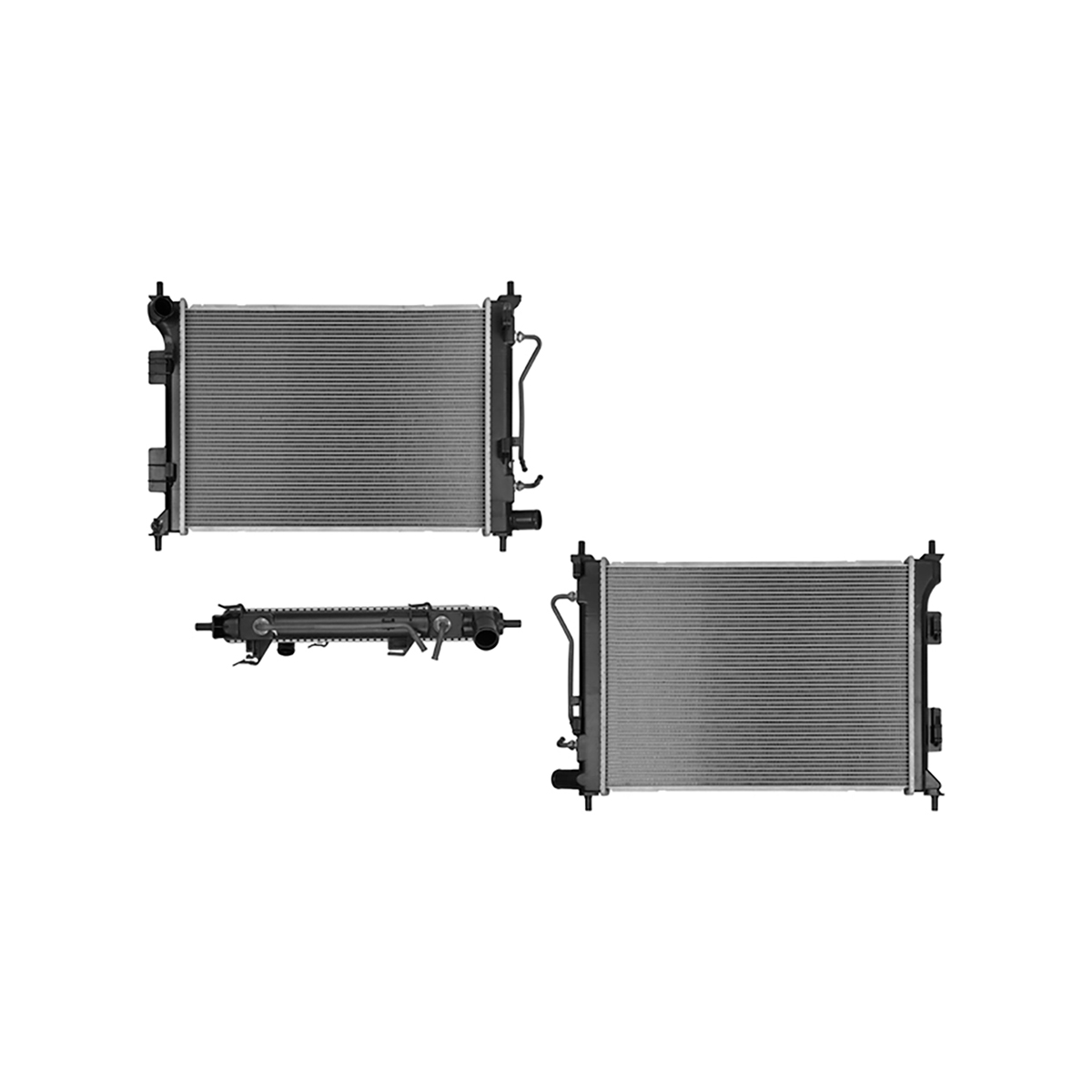 RADIADOR PLASTICO HYUNDAI I10 CIL: 4L POS: TRANSMISION AUTOMATICA CAR: CAA 16MM