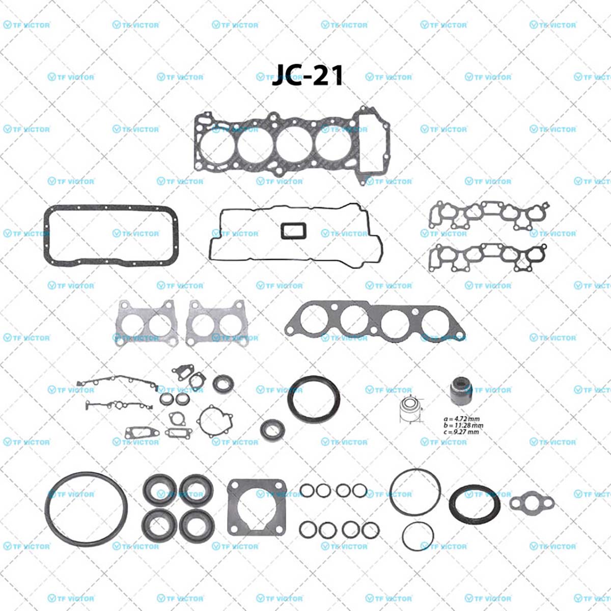 JUNTAS MOTOR COMPLETO NISSAN TSIII CIL: 4L  CAR: GRAF MOT: 1.6L