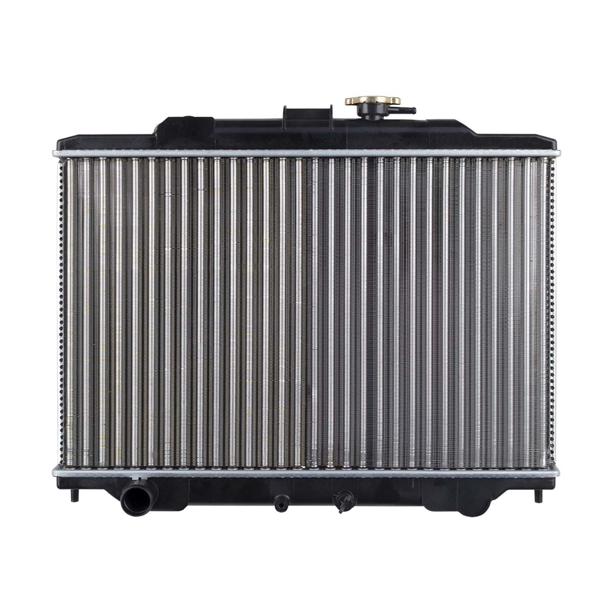 RADIADOR PLASTICO NISSAN URVAN CIL: 4L POS: TRANSMISION ESTANDAR CAR: CAA 26MM