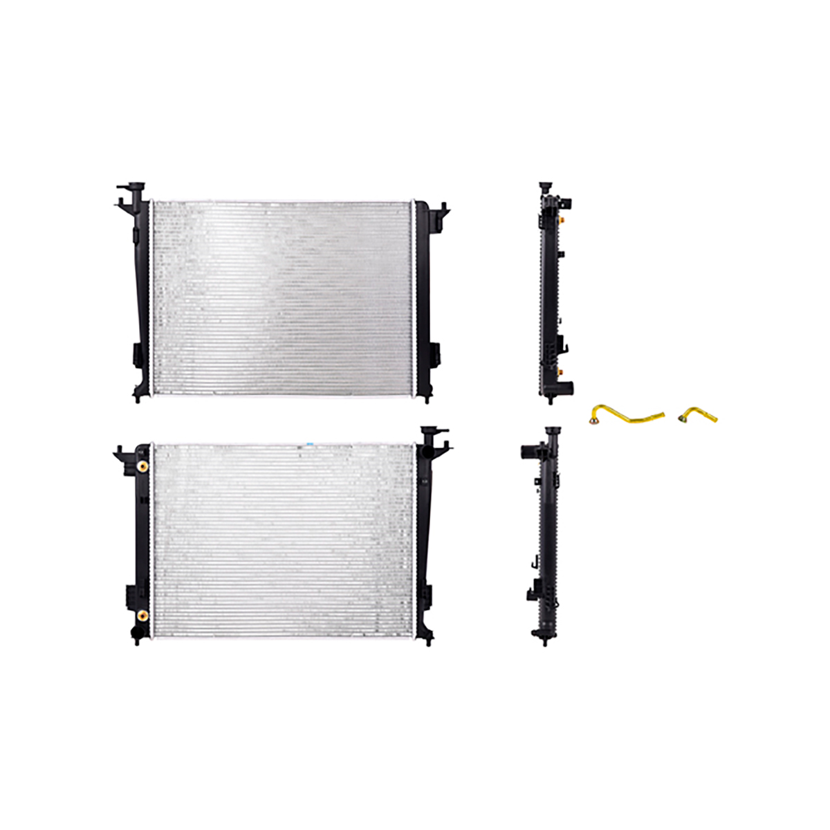 RADIADOR PLASTICO KIA SPORT CIL: 4L POS: TRANSMISION AUTOMATICA CAR: CAA 16MM