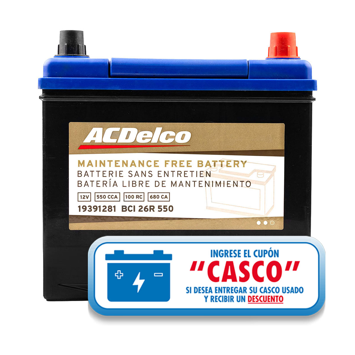 ACUMULADOR   550 CAR: 680 P-P+