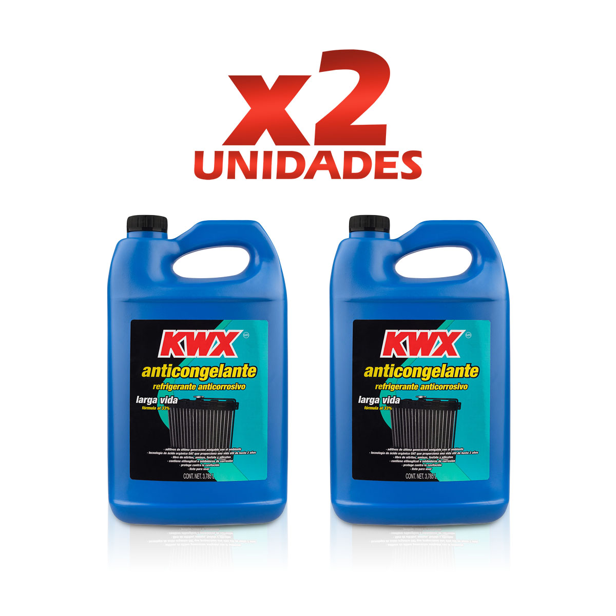 ANTICONGELANTE 3.785L   60% CAR: AZUL