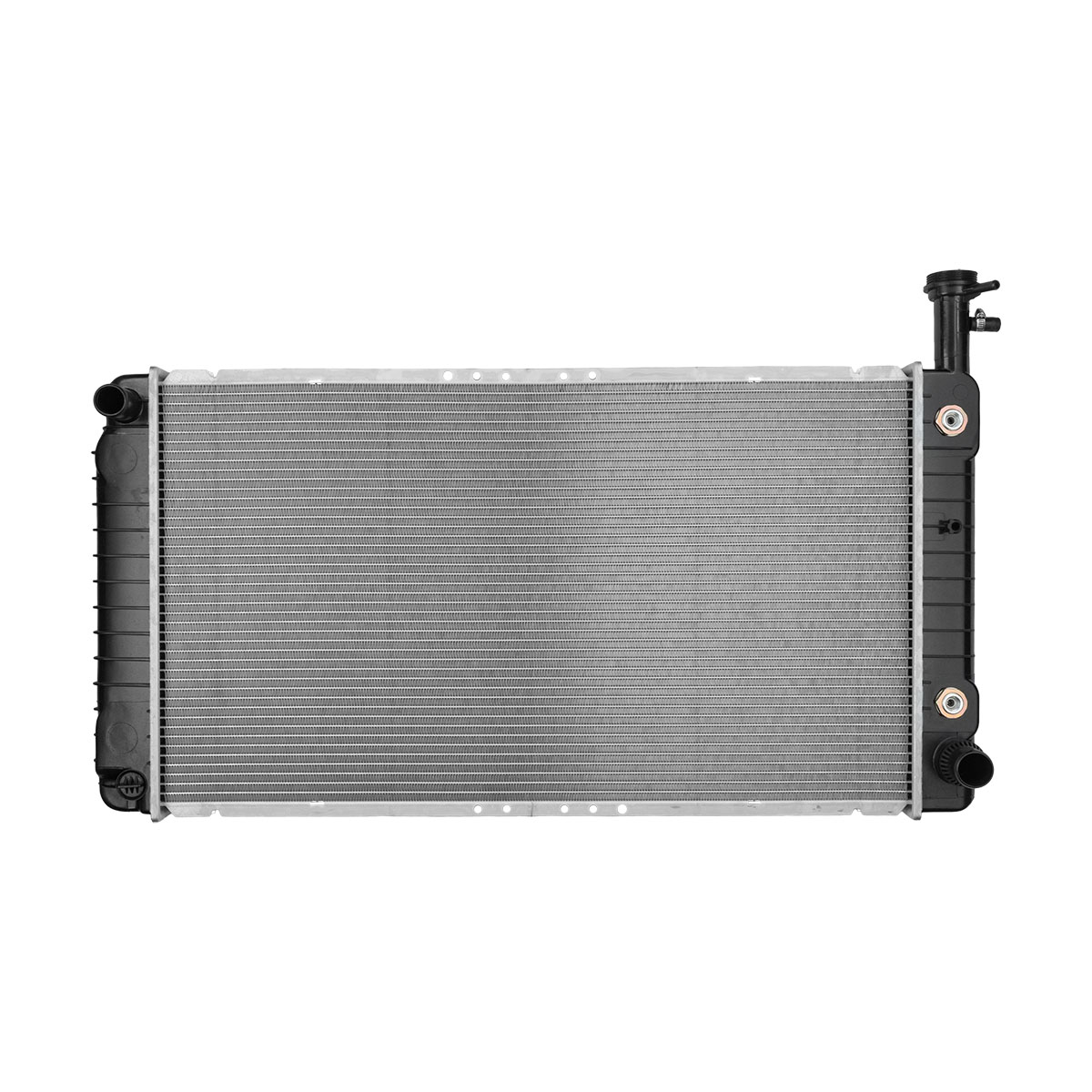 RADIADOR PLASTICO GENERAL MOTORS EXPRE CIL: 8V POS: TRANSMISION AUTOMATICA CAR: CAA 26MM