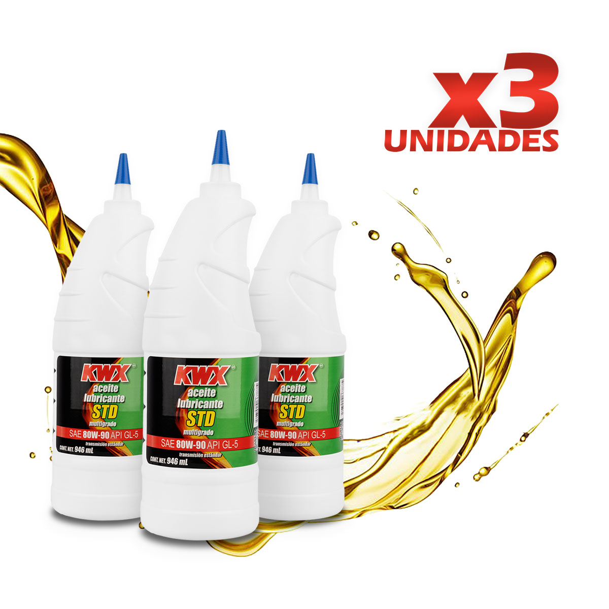 ACEITE TRANS STD .946L    CAR: 80W9
