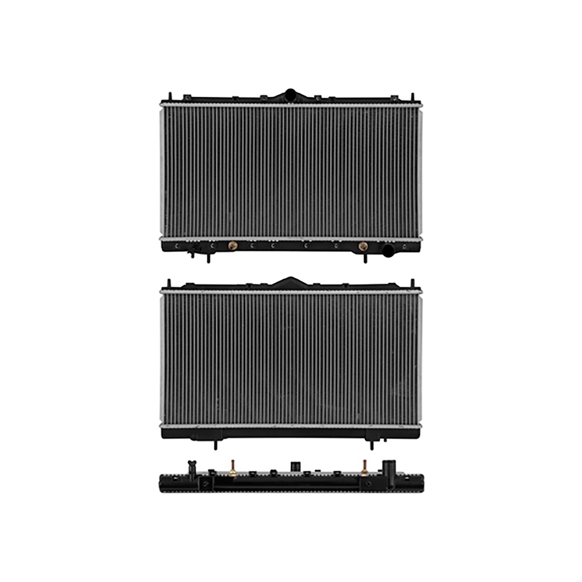 RADIADOR PLASTICO MITSUBISHI ECLIP CIL: 4L POS: TRANSMISION AUTOMATICA CAR: CAA 26MM