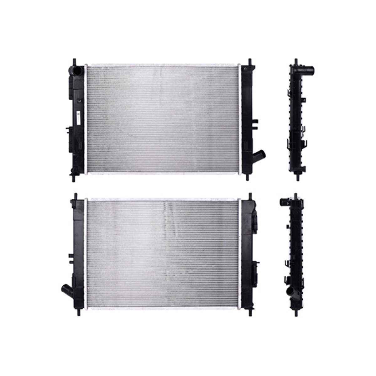 RADIADOR PLASTICO KIA FORTE CIL: 4L POS: TRANSMISION ESTANDAR CAR: CAA 15MM