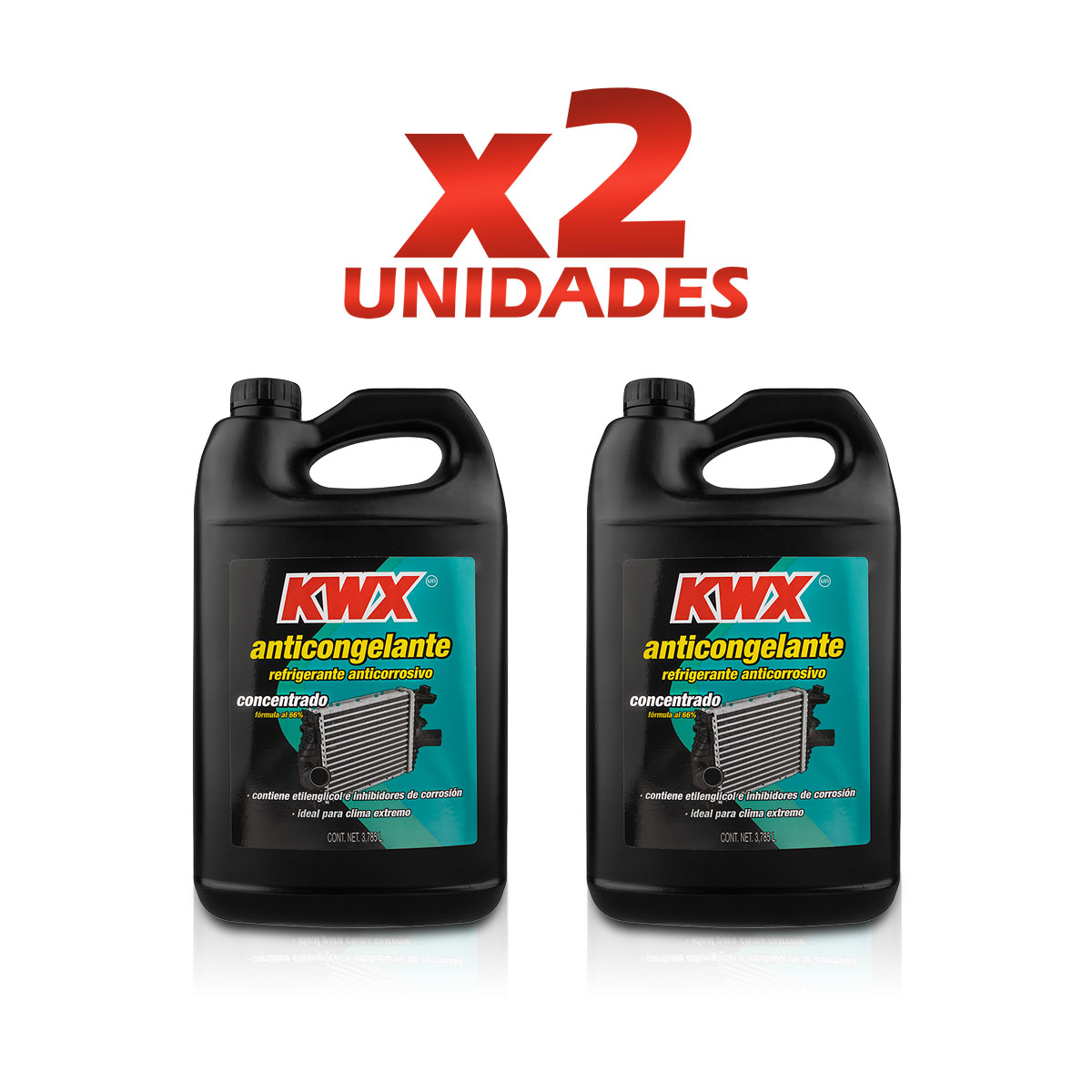 ANTICONGELANTE 3.785L   66% CAR: VERD