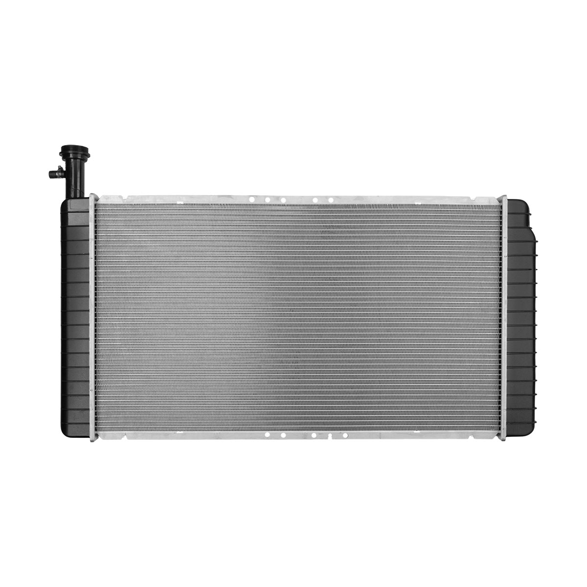RADIADOR PLASTICO GENERAL MOTORS EXPRE CIL: 8V POS: TRANSMISION AUTOMATICA CAR: CAA 26MM