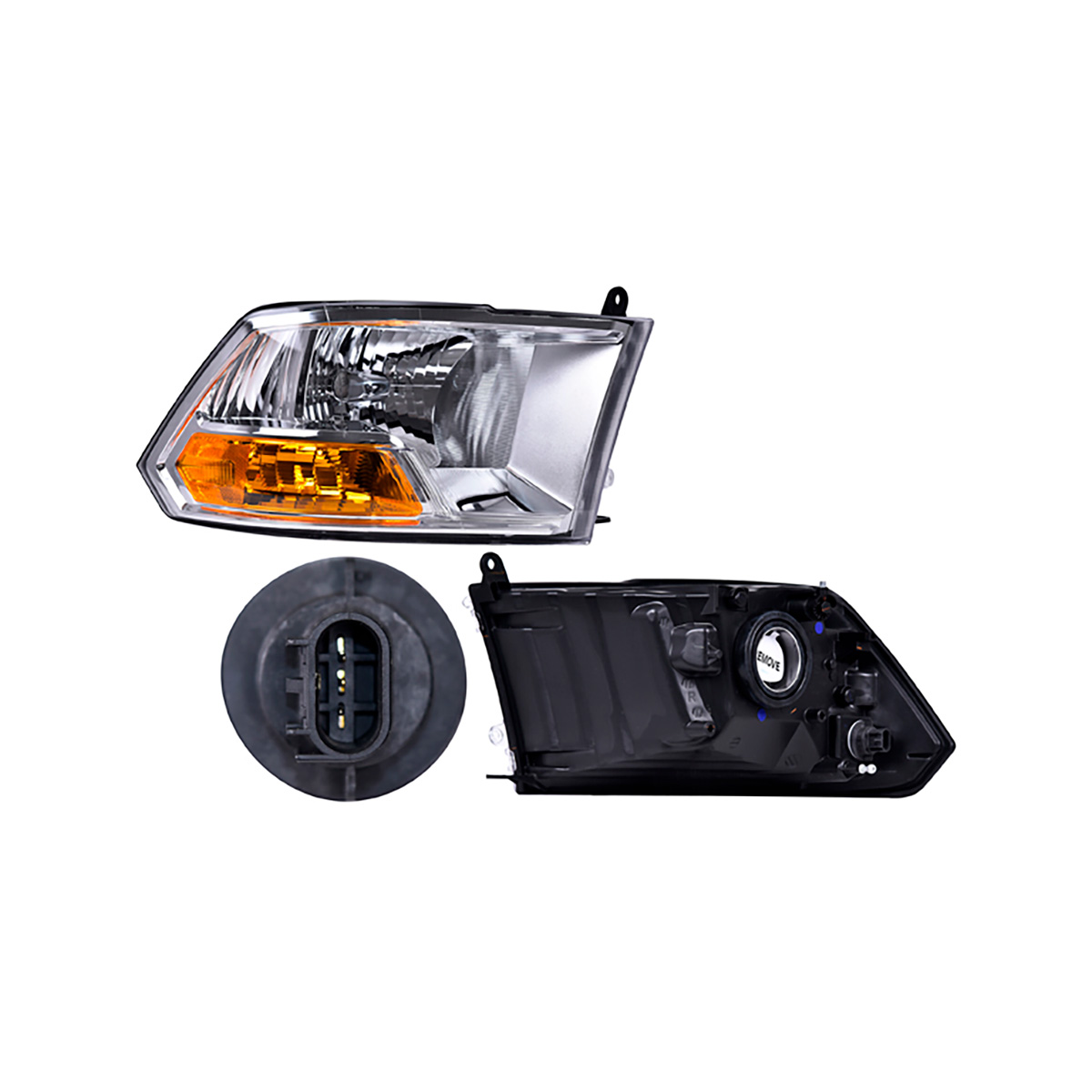 FARO LUZ CHRYSLER GROUP RAM CIL: 6V POS: DERECHO CAR: LISO CROM