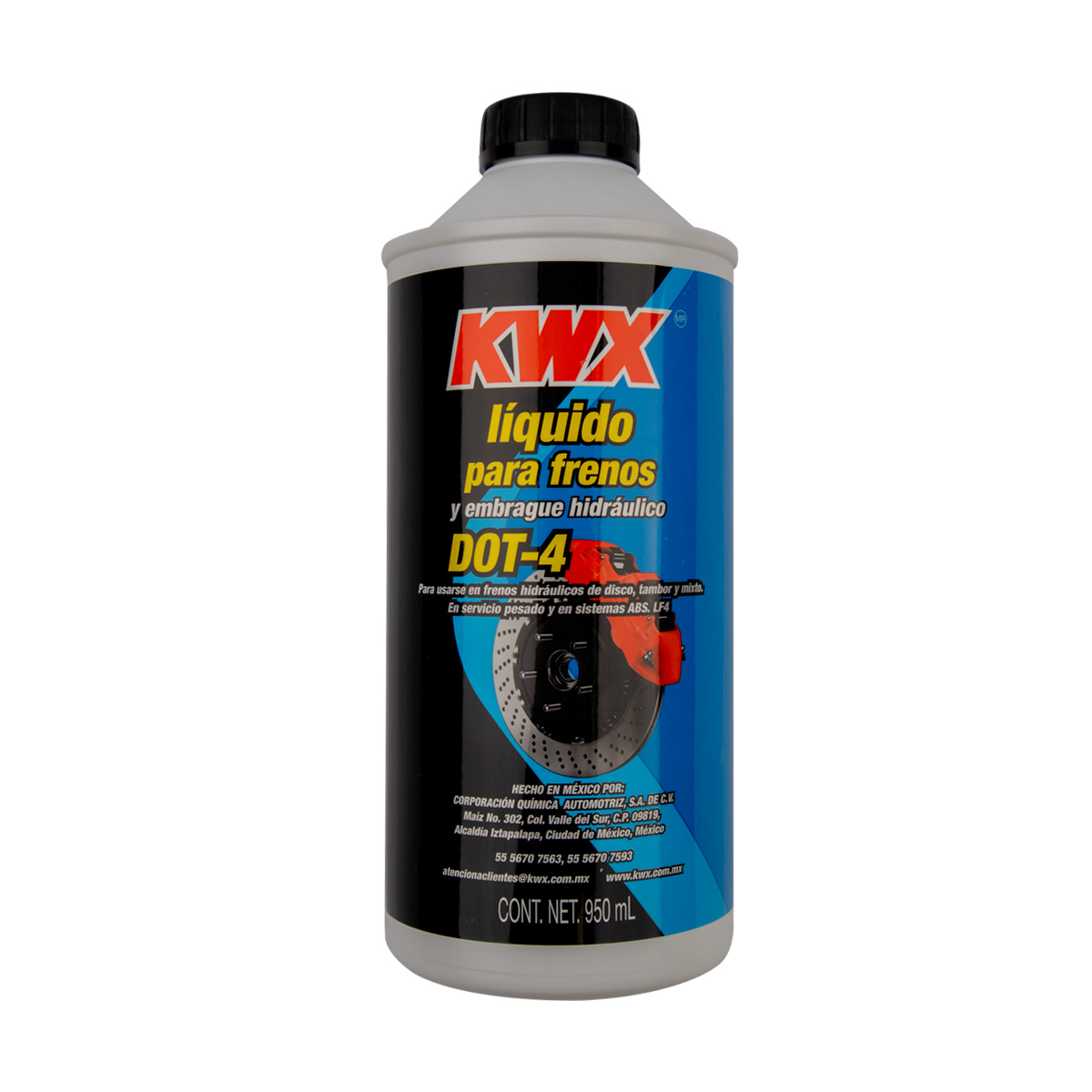 LIQUIDO FRENOS .950L   DOT4 CAR: .950