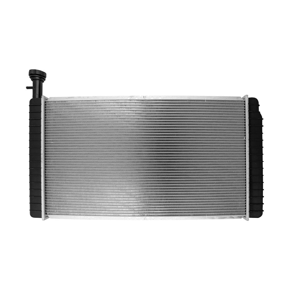 RADIADOR PLASTICO GENERAL MOTORS EXPRE CIL: 8V POS: TRANSMISION AUTOMATICA CAR: CAA 26MM